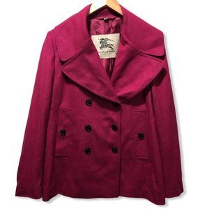{Burberry} Wool Cashmere Luxurious Peacoat
